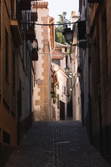 Streets from Albaicin neighborhood at Granada, Andalusia, Spain.
