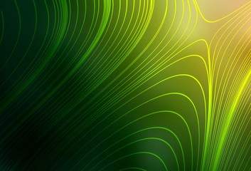 Dark Green, Red vector blurred and colored pattern.