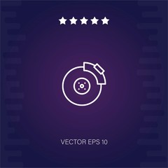 disk vector icon modern illustration