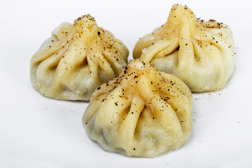 Delicious gourmet food on the table. Gourmet cuisine in white dish. Creative restaurant concept.