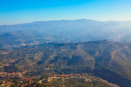 Catalonia mountainous nature . Olesa de Montserrat scener