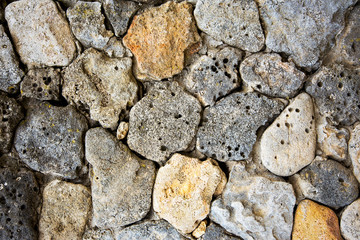 Stone wall texture background surface natural color