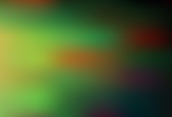 Dark Green, Yellow vector abstract blurred background.
