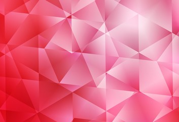 Obraz premium Light Red vector shining triangular backdrop.