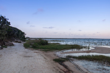 beach in the morning