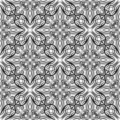 Ornamental mandala design abstract background. Seamless pattern