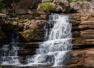 waterfall in the mountains cachoeira dos frades
