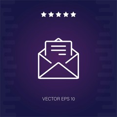 email vector icon modern illustration