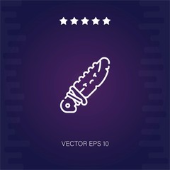 knife vector icon modern illustration