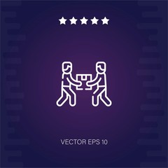 coworking vector icon modern illustration