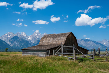 The first moulton barn on Mormon Row in Moose, Wyoming - Grand Teton National Park. This is one of the most photographed barns in the country. © Rose Guinther