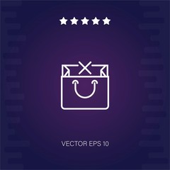 bag vector icon modern illustration