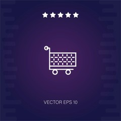 cart vector icon modern illustration