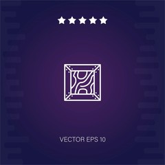 crate vector icon modern illustration