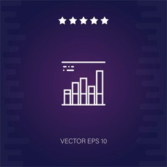 graph vector icon modern illustration