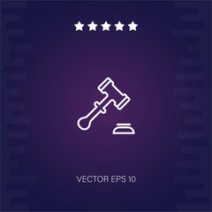 justice vector icon modern illustration