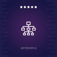 networking vector icon modern illustration