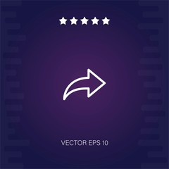 next vector icon modern illustration