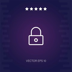 padlock vector icon modern illustration