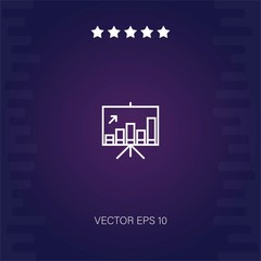 presentation vector icon modern illustration