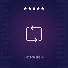 repeat vector icon modern illustration