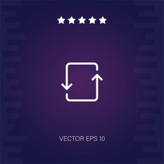 repeat vector icon modern illustration