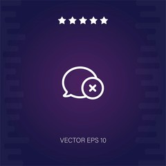 Obraz premium speech bubble vector icon modern illustration