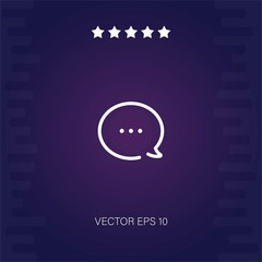 speech bubble vector icon modern illustration