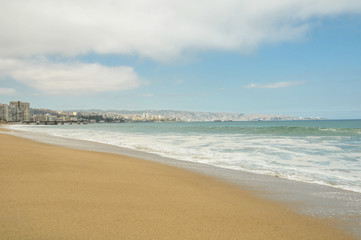 Fototapeta na wymiar Viña del Mar beach, Chile