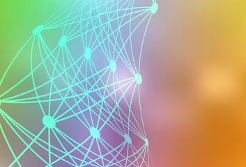 Light Multicolor vector texture with artificial intelligence concept.