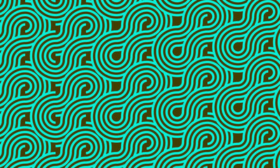 Fototapeta premium Seamless pattern circle cyan vector