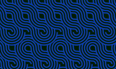 Epic seamless pattern circle blue background