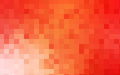 Light Red, Yellow vector low poly background. A sample with a polygonal design. Illustration in polygonal style with repeating squares