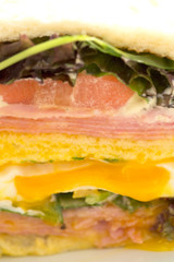 サンドイッチの断面