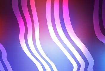 Light Blue, Red vector template with bent lines.