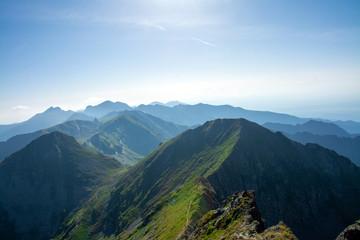 a beautiful landscape of the Fagaras mountains