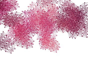Light Pink vector backdrop with artificial intelligence data.