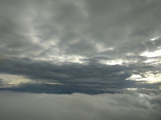 clouds over the sky