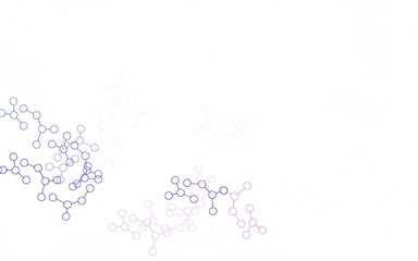 Light Pink, Blue vector template with artificial intelligence structure.