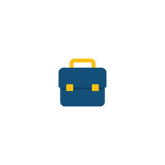 modern briefcase icon logo