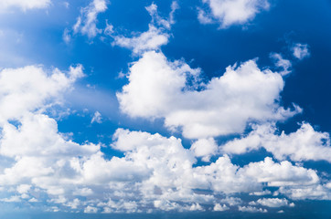 Beautiful clouds with the blue sky background