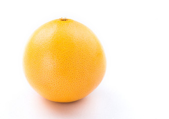 fresh grapefruit on white background