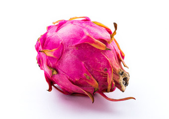 fresh pitaya on white background