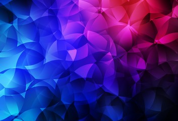 Dark Blue, Red vector abstract mosaic background.