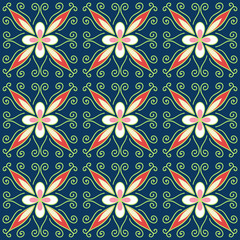 Fototapeta premium Turkish seamless ornament, vector illustration
