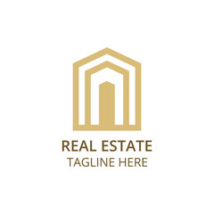 Home, house, real estate icon. Unique home logo. Mosque icon. Property icon. Vector stock illustration.