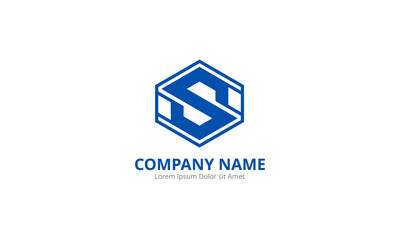 Corporate Letter S Logo - Hexagon Monogram Icon - Technology Brand Symbol Vector Illustration