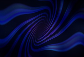 Dark BLUE vector pattern with night sky stars. Shining illustration with sky stars on abstract template. Pattern for astronomy websites.