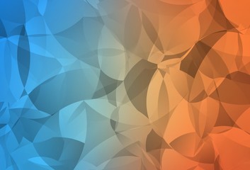 Obraz premium Light Blue, Yellow vector abstract mosaic pattern.