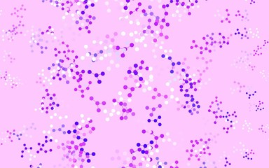 Light Purple vector background with forms of artificial intelligence.